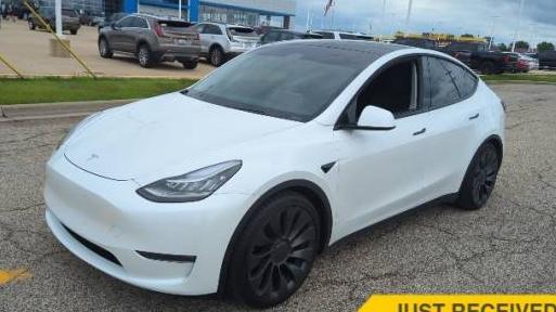TESLA MODEL Y 2020 5YJYGDEF2LF001532 image
